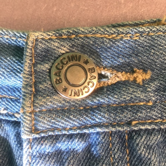 Baccini Long Skirt Size 13 / 14 Blue Jeans - Picture 9 of 11